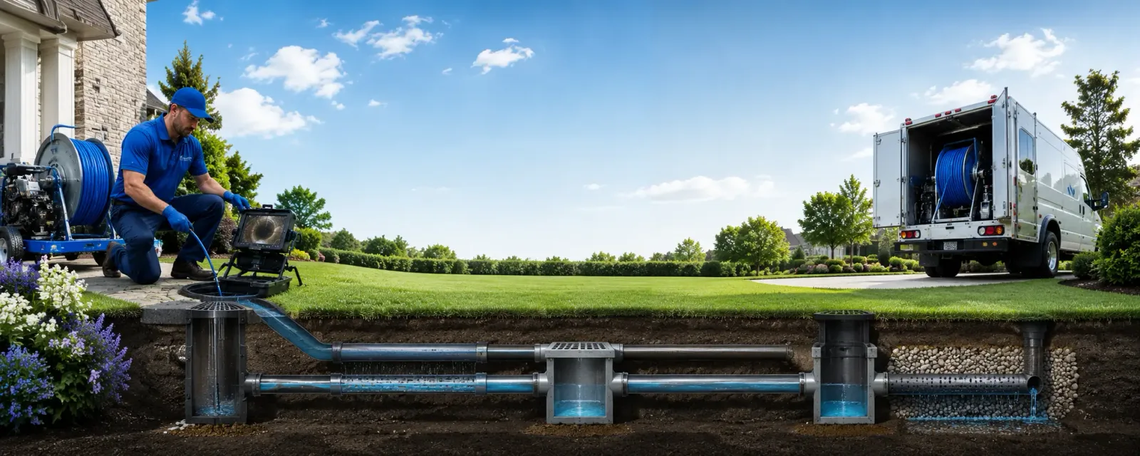 Outdoor drain cleaning information for Blanchester, OH